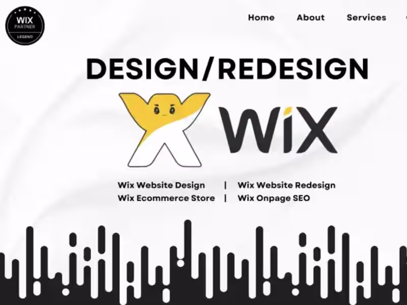 Cover image for I will create wix website design or wix website redesign for you