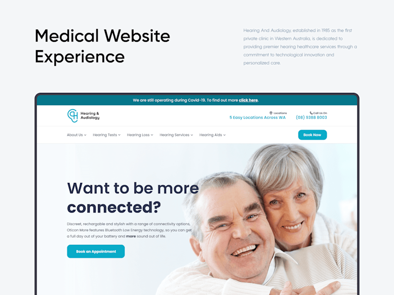 Cover image for Medical Website Experience on Behance