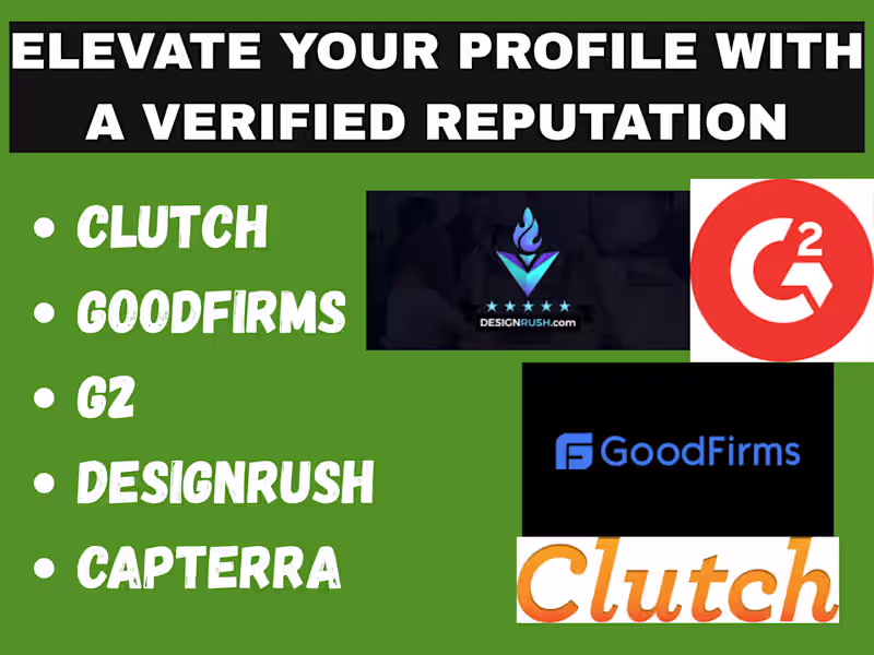 Cover image for Increase clutch goodfirm design rush management g2 sortlist gmb 