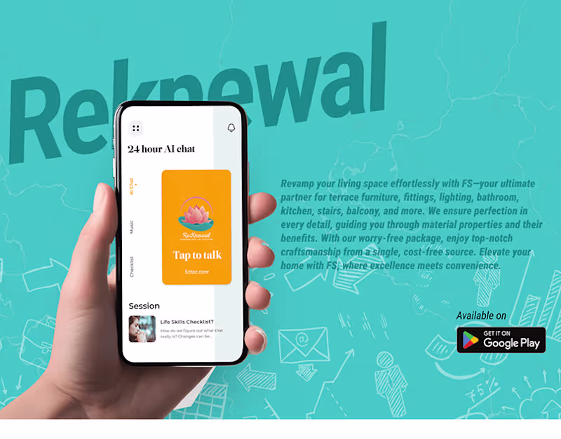 Cover image for Reknewal | OpenAI ChatGPT Based Life Coaching App