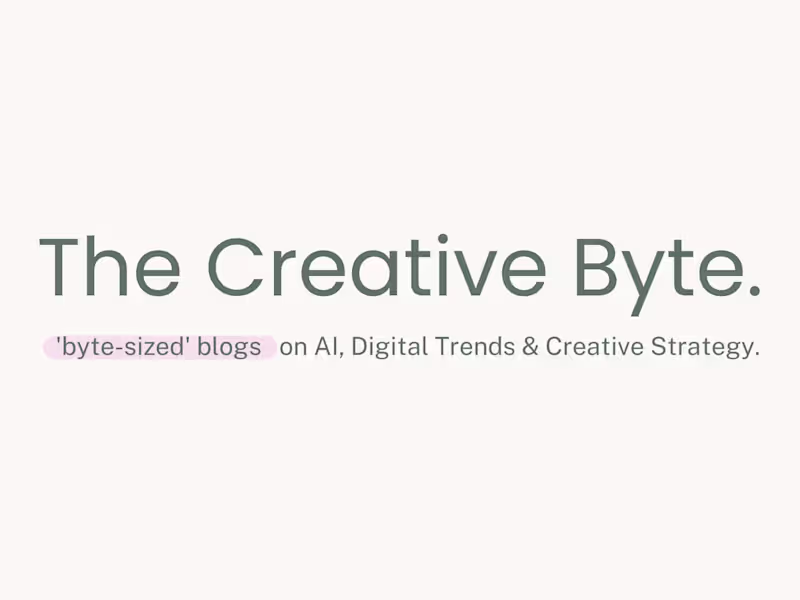 Cover image for The Creative Byte