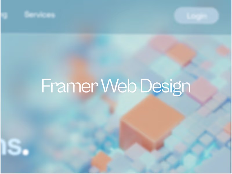 Cover image for Framer Web Design