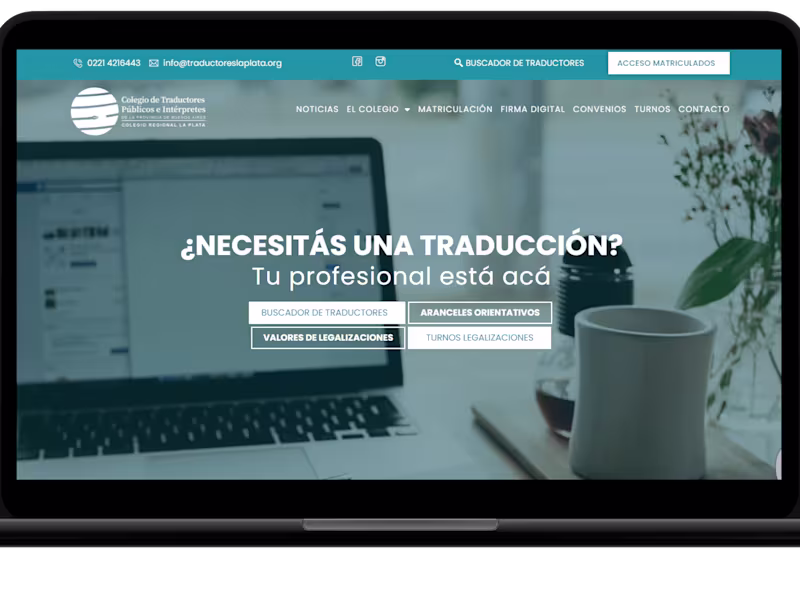 Cover image for Translator's website