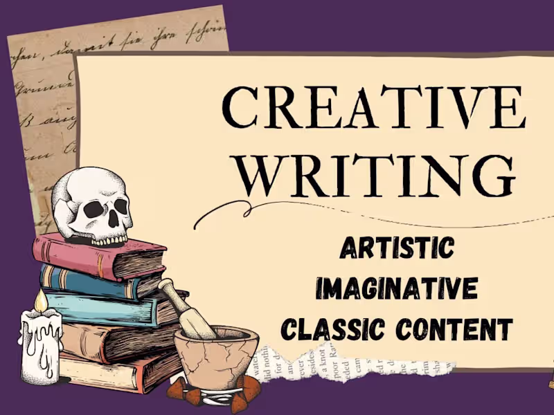 Cover image for Creative writing at its pinnacle!