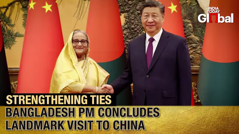 Cover image for Bangladesh PM Sheikh Hasina in China to Enhance Bilateral Coope…