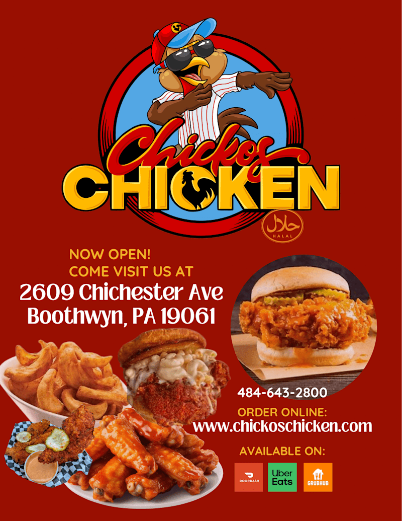 Cover image for Flyer for Chicko’s Chicken
