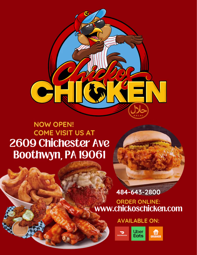 Cover image for Flyer for Chicko’s Chicken