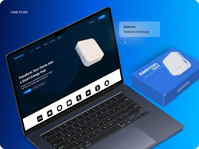 Cover image for Enercon Website UI/UX Design