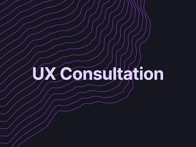 Cover image for UX Consultation for products