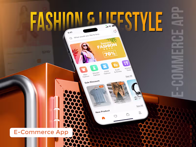 Cover image for Fashionly — Flutter E‑commerce (Firebase, Secure Checkout)