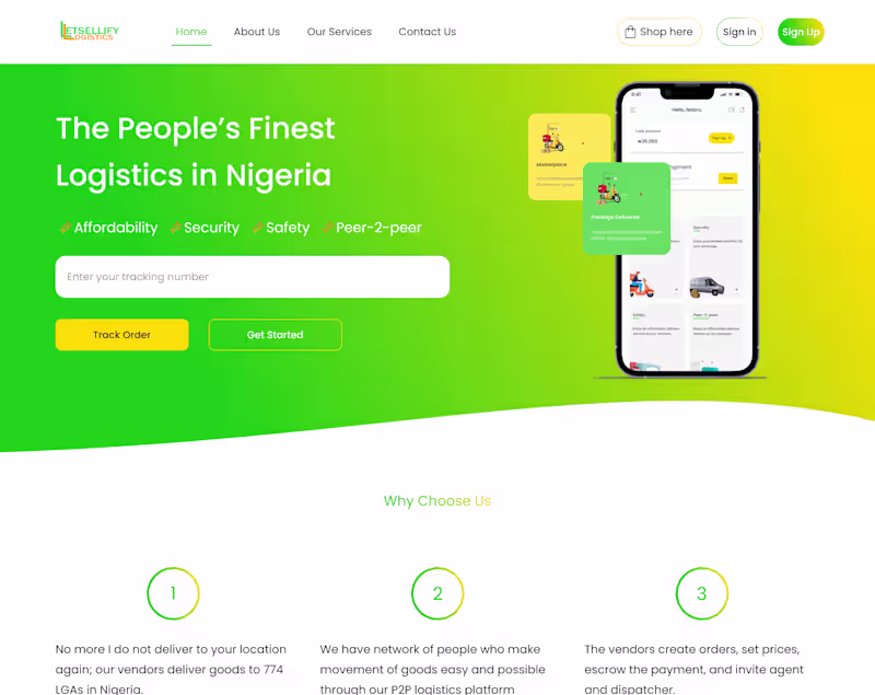 Cover image for Letsellify Logistics