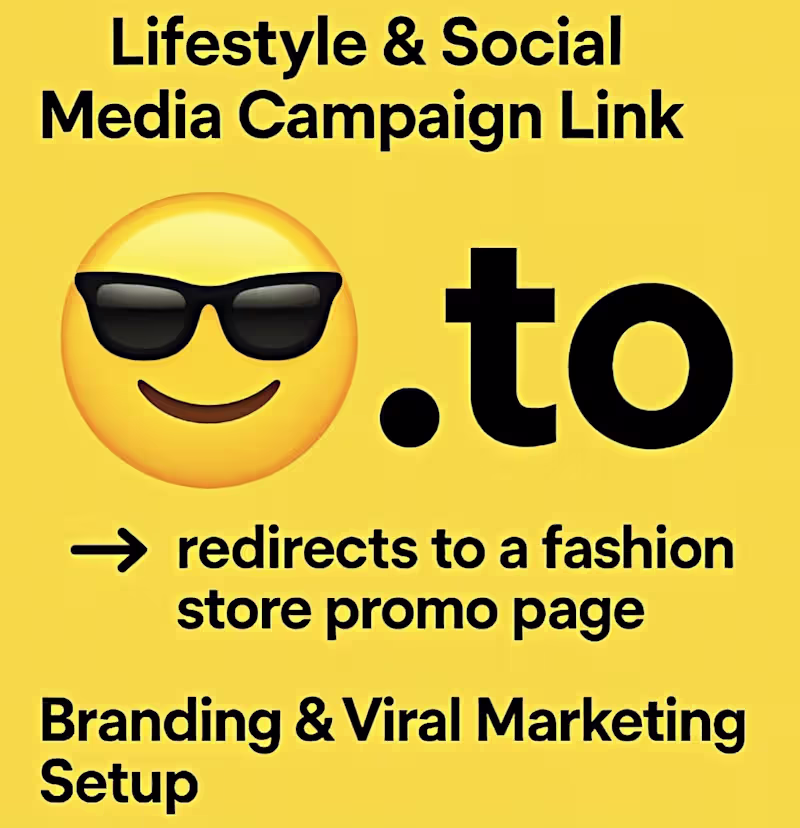 Cover image for 😎.to Lifestyle & Social Media Campaign Link 