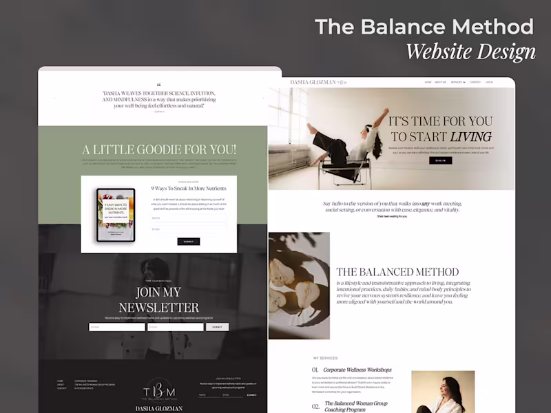 Cover image for Minimalist Web Design for Dasha Glozman