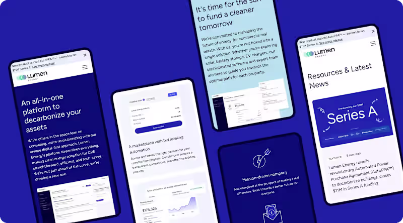 Cover image for Web Design for Clean Tech SaaS Startup