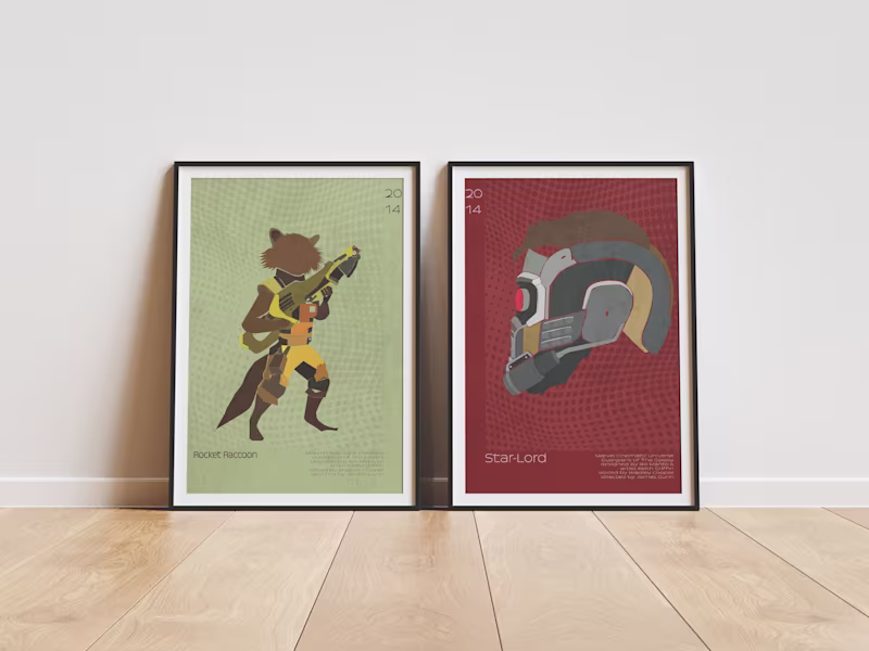 Cover image for Guardians of The Galaxy Posters With Letters.
