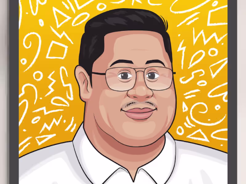 Cover image for You will get a unique stylized cartoon portrait illustration