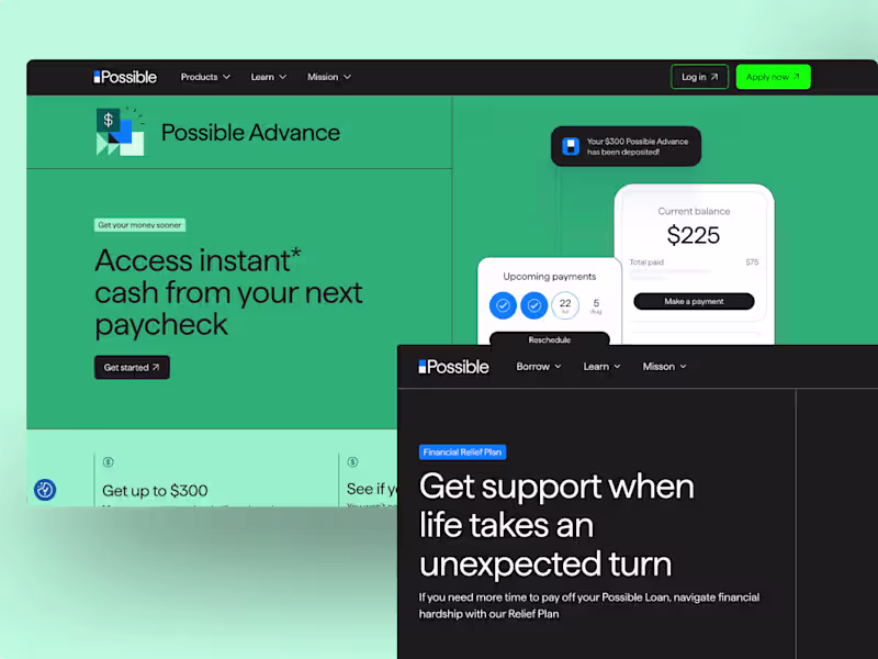 Cover image for Possible Finance Framer Website