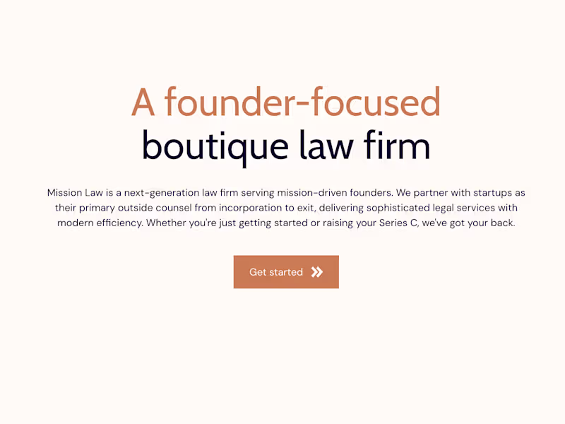 Cover image for Mission Law Website Development