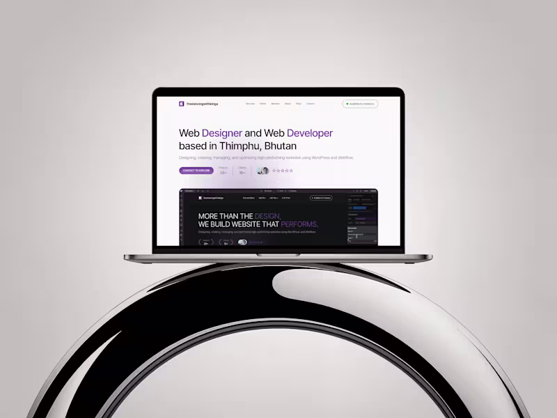 Cover image for My professional portfolio and service hub built with WordPre...