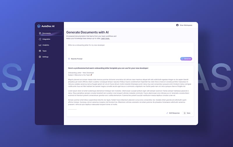 Cover image for Auto-Documentation & SOP Generator