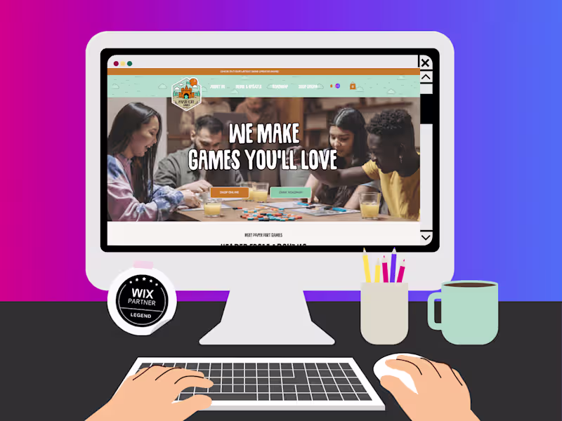 Cover image for Wix Studio Landing/ One Page Website