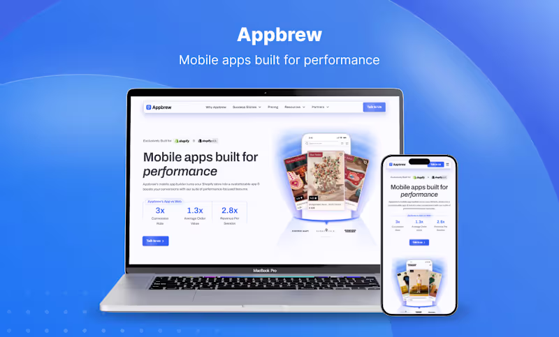 Cover image for Webflow Site for Appbrew's Shopify App-Builder