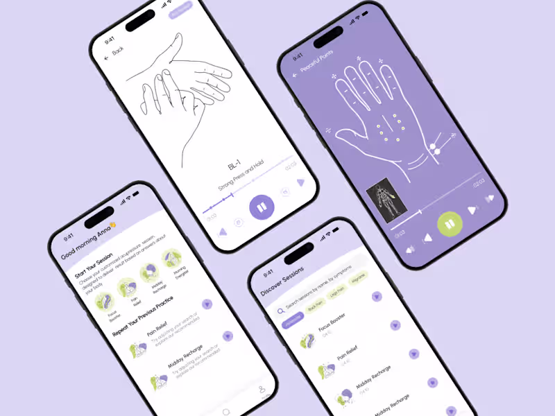 Cover image for Acupressure Wellness Mobile application