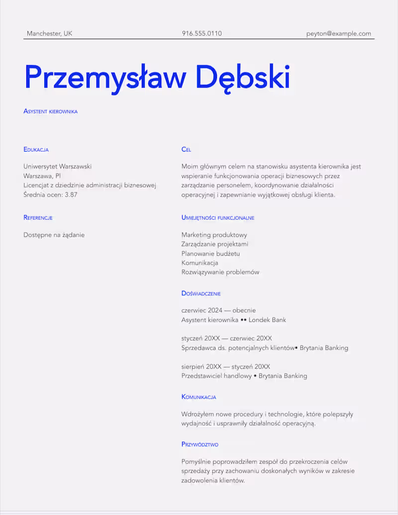 Cover image for Professional CV Transformation for UK