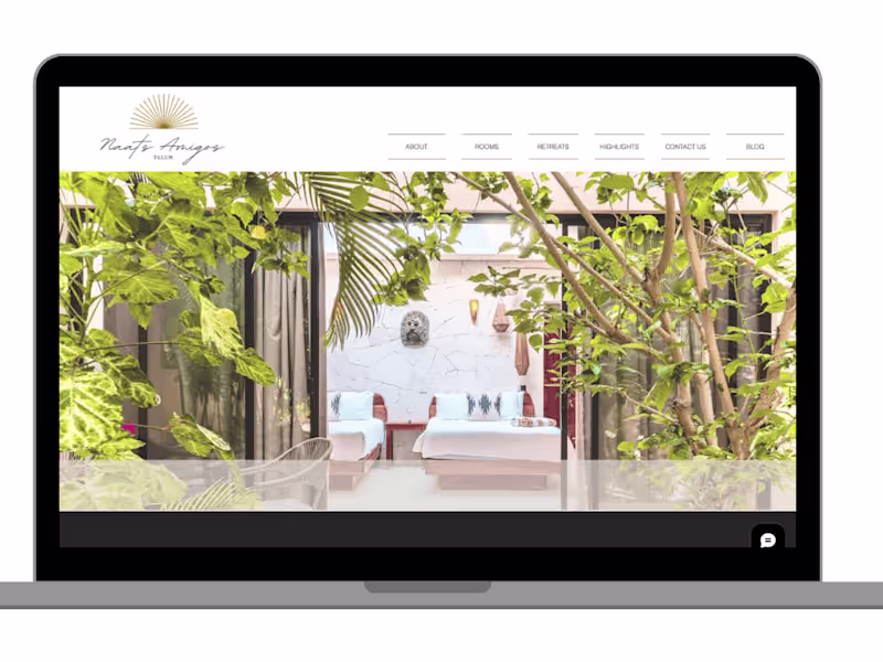 Cover image for Custom Web Development for Naats Amigos Hotel Tulum, Mexico