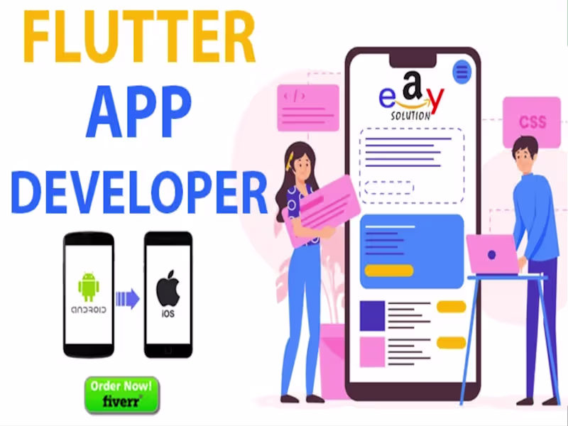 Cover image for Do flutter app development, mobile app, android or ios app