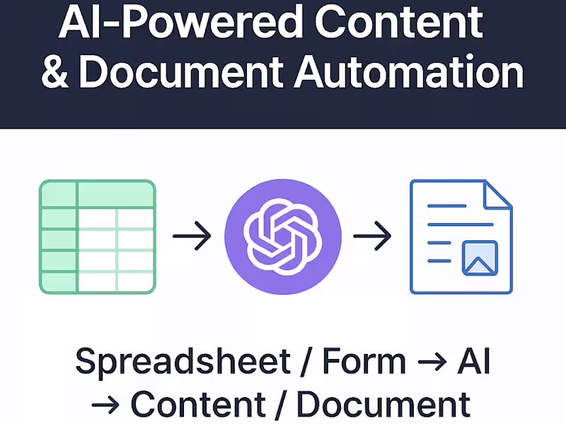 Cover image for AI-Powered Content & Document Automation