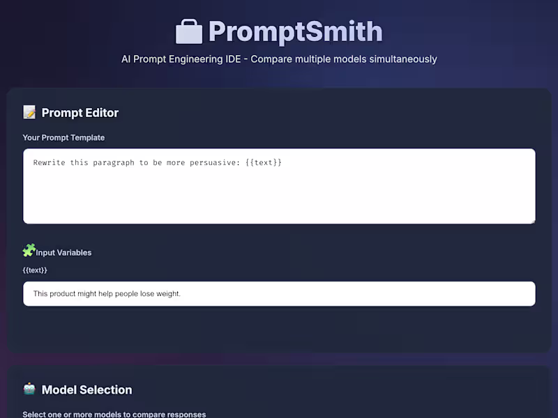 Cover image for 🧰 PromptSmith