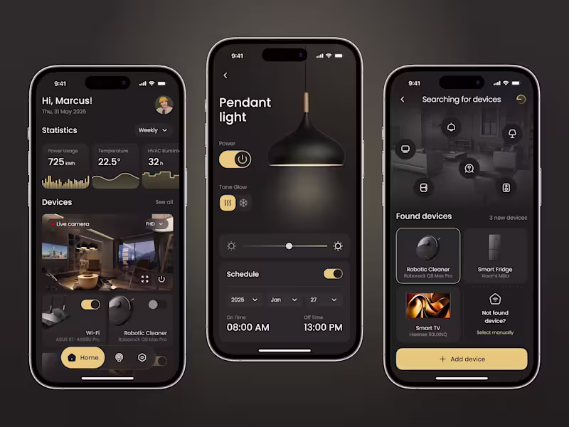 Cover image for Smart Home Mobile App UI