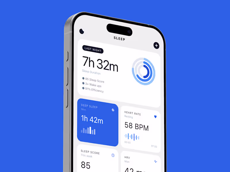 Cover image for Sleep tracker app