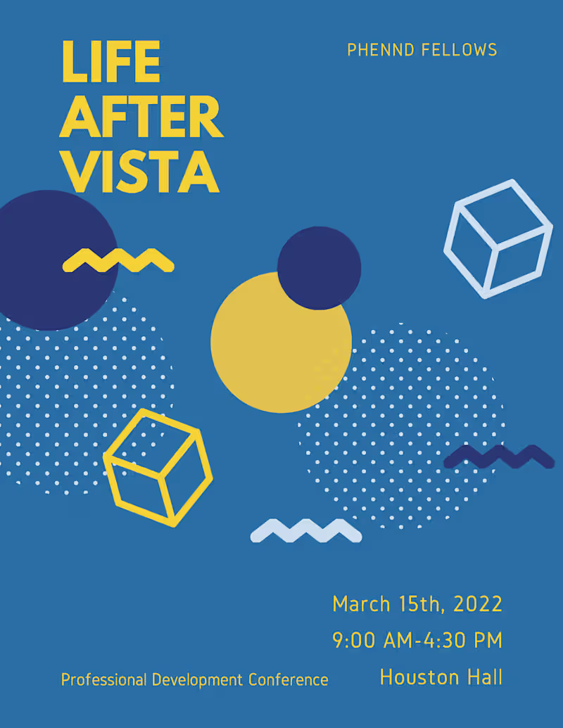 Cover image for Visual Design - Conference Poster and Event Schedule