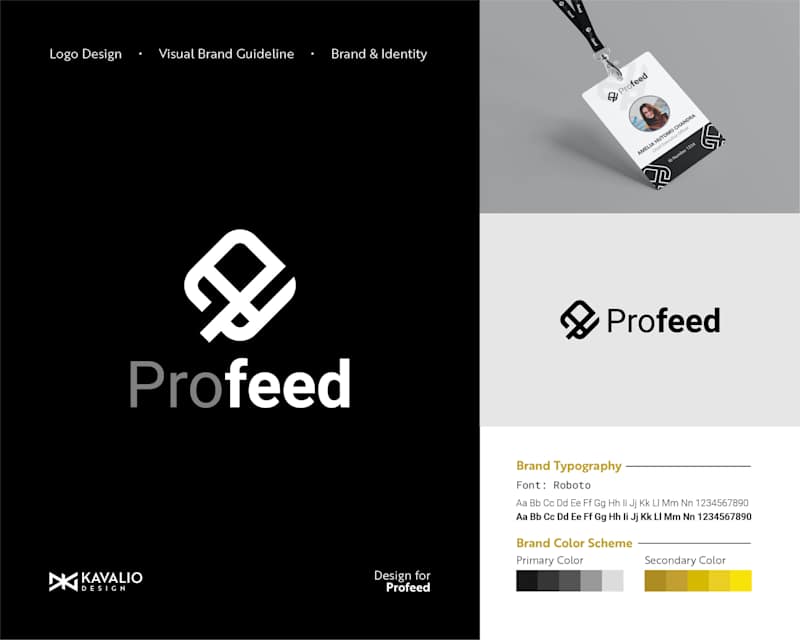 Cover image for Profeed Logo Design & Visual Brand Guideline + Identity