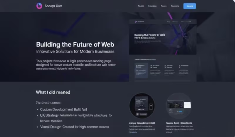Cover image for Modern SaaS & Tech Landing Page A high-converting landing pa...