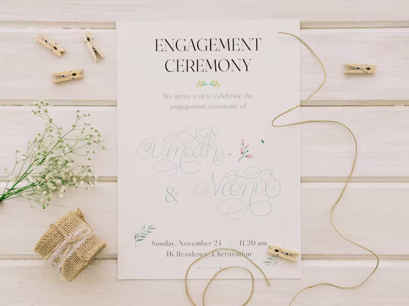 Cover image for Custom Wedding & Event Invitation Design | Elegant & Minimal