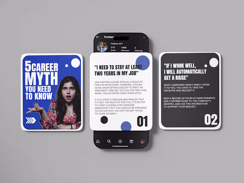 Cover image for Eye catching carousel design for social media