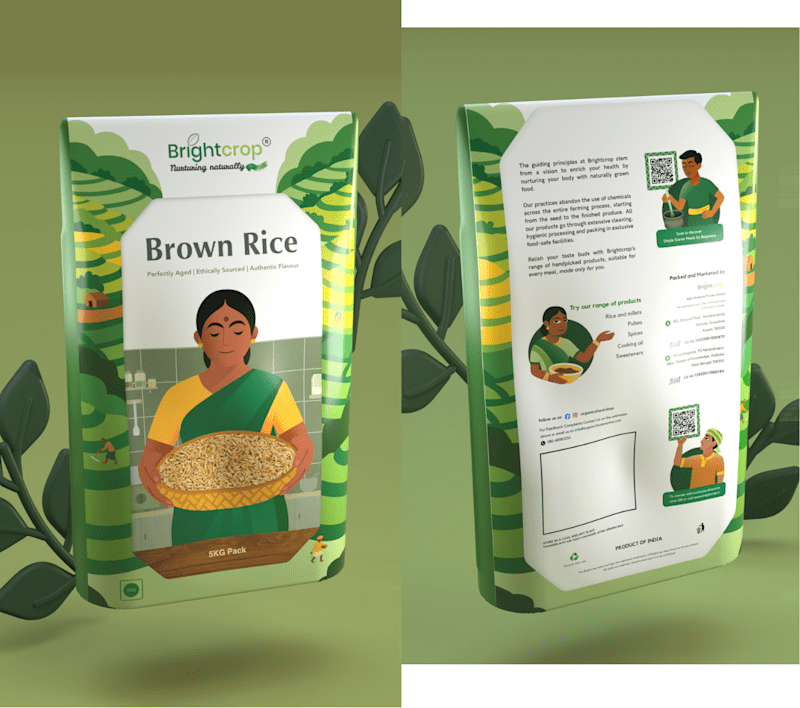 Cover image for Brightcrop Illustration & Packaging design
