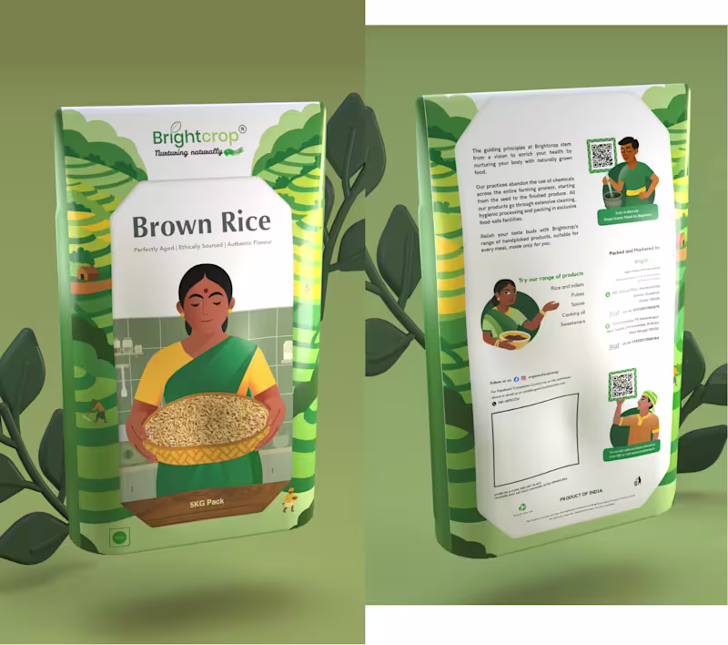 Cover image for Brightcrop Illustration & Packaging design