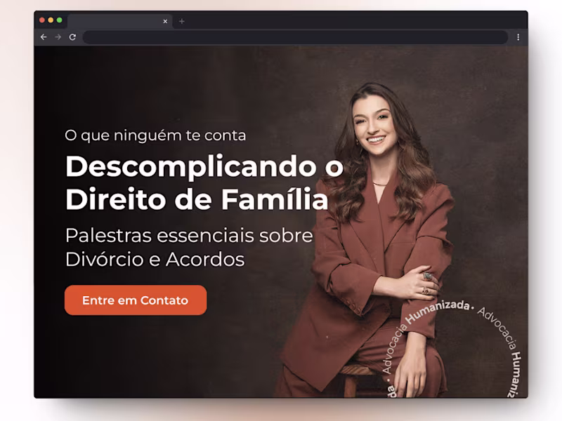 Cover image for Landing Page for a Speaker Lawyer