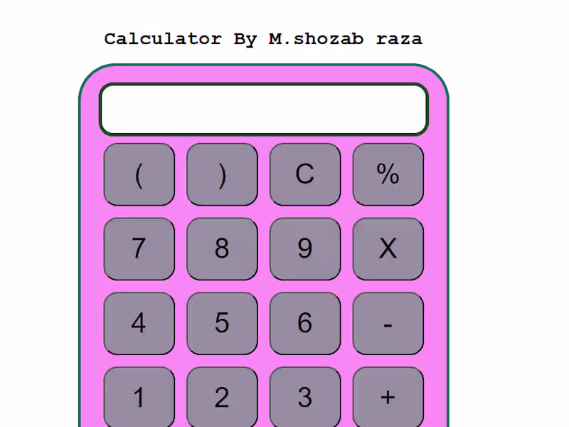 Cover image for A Calculator