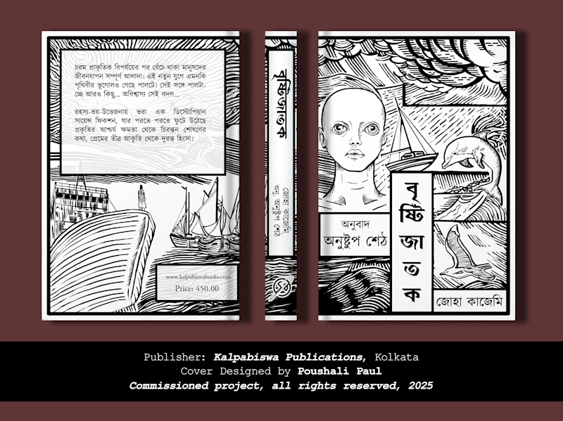 Cover image for Rain Born / Bristijatok - Book Cover design