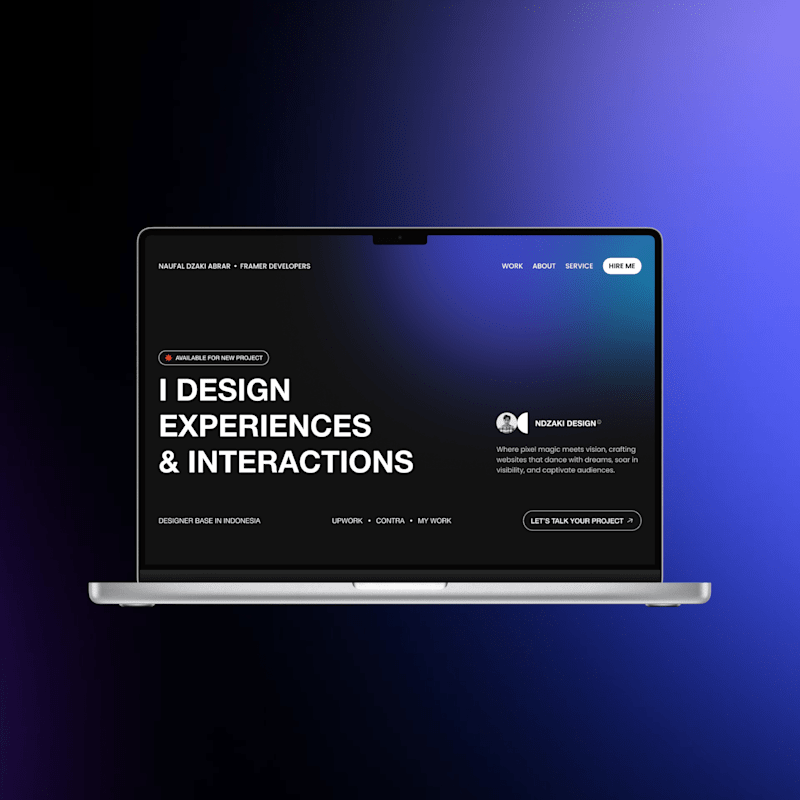 Cover image for Framer Expert Website Portfolio