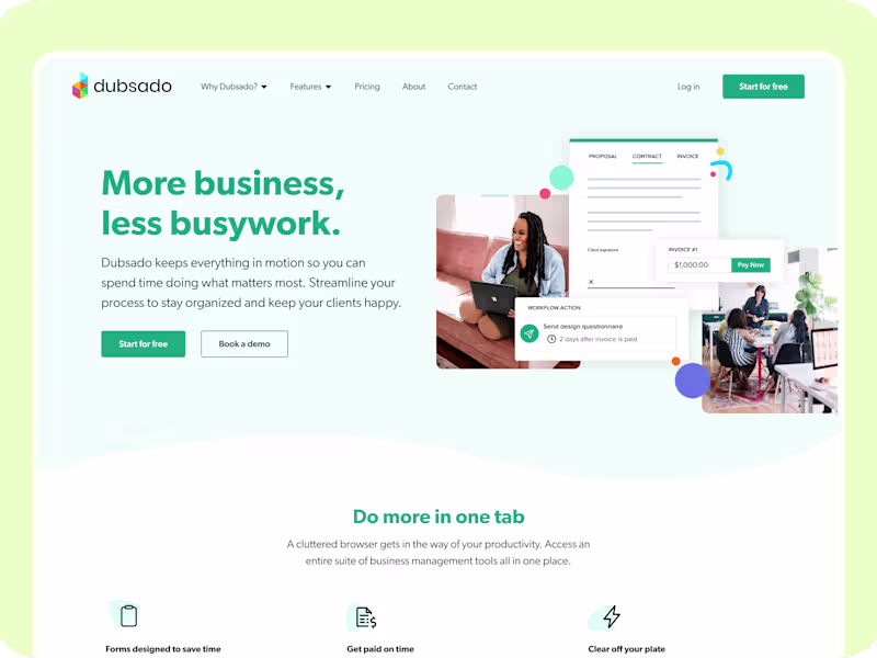 Cover image for Dubsado Marketing Website