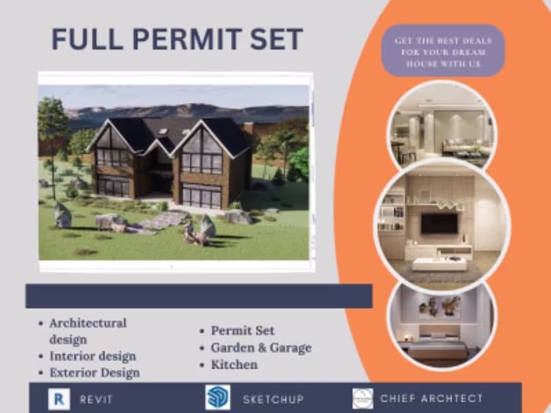 Cover image for Architectural Drawing & Rendering for Permit