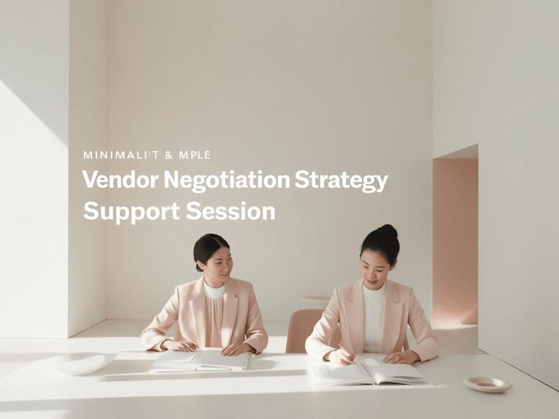 Cover image for Vendor Negotiation Strategy Support Project