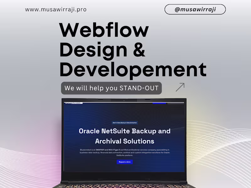 Cover image for Get a Custom Webflow Solutions: Ux-focused web Design