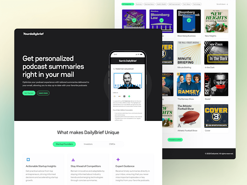 Cover image for Your DailyBrief - Web Design & Email Design
